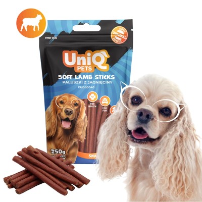 Uniq 250gr Λιχουδιά για Σκύλους Μαλακές Λωρίδες Αρνί Uniq 250gr Λιχουδιά για Σκύλους Μαλακές Λωρίδες Αρνί