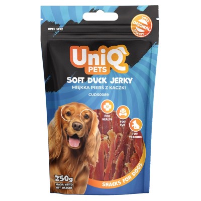 Uniq 250gr Λιχουδιά για Σκύλους Μαλακά Κομμάτια Πάπιας Uniq 250gr Λιχουδιά για Σκύλους Μαλακά Κομμάτια Πάπιας
