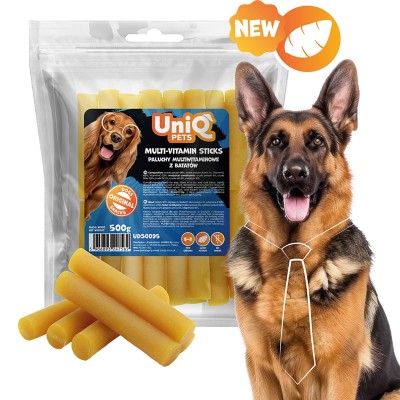 Uniq 500gr Λιχουδιά για Σκύλους με Θαλασσινά & Λαχανικά Πολυβιταμινούχα Στικς Uniq 500gr Λιχουδιά για Σκύλους με Θαλασσινά & Λαχανικά Πολυβιταμινούχα Στικς
