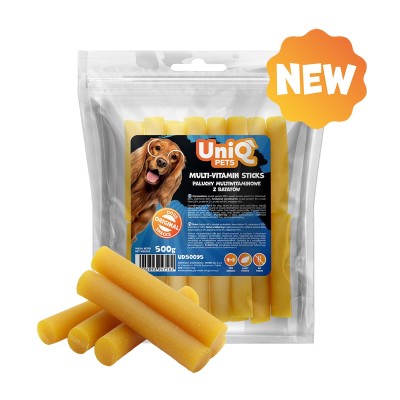 Uniq 500gr Λιχουδιά για Σκύλους με Θαλασσινά & Λαχανικά Πολυβιταμινούχα Στικς Uniq 500gr Λιχουδιά για Σκύλους με Θαλασσινά & Λαχανικά Πολυβιταμινούχα Στικς