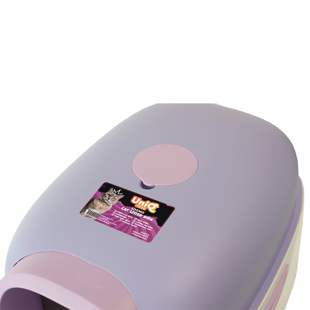 Uniq Τουαλέτα Γάτας Κλειστή με Φτυαράκι Μωβ