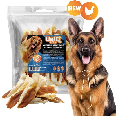 Uniq 500gr Λιχουδιά για Σκύλους Αυτιά Κουνελιού με Κοτόπουλο Uniq 500gr Λιχουδιά για Σκύλους Αυτιά Κουνελιού με Κοτόπουλο