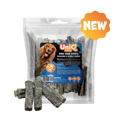 Uniq 500gr Λιχουδιά για Σκύλους Στικς από Δέρμα Ψαριού Uniq 500gr Λιχουδιά για Σκύλους Στικς από Δέρμα Ψαριού