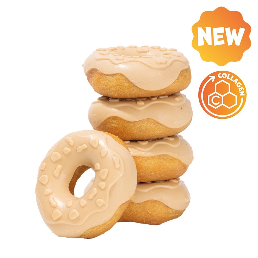 Uniq 50gr Λιχουδιά για Σκύλους Donut Κολλαγόνου με Κοτόπουλο και Καρύδα 7εκ. 10τμχ