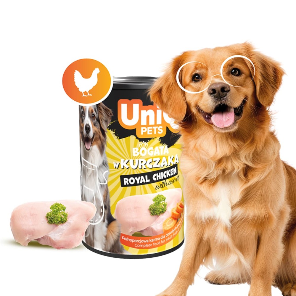 Uniq Πατέ 375gr για Ενήλικους Σκύλους με Κοτόπουλο