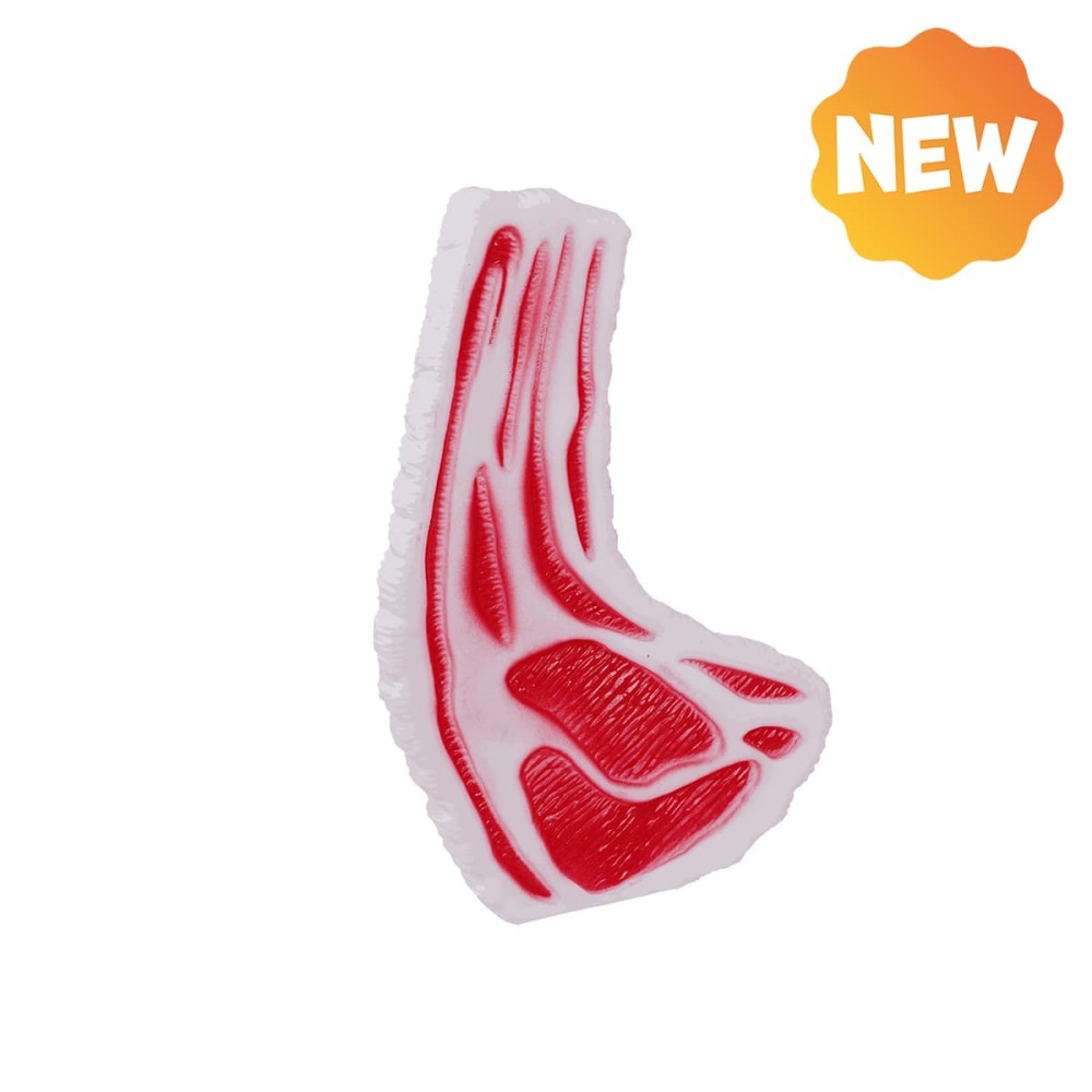 Uniq Παιχνίδι για Σκύλους Σχήμα Μπριζόλας από Καουτσούκ Με ήχο 21εκ.