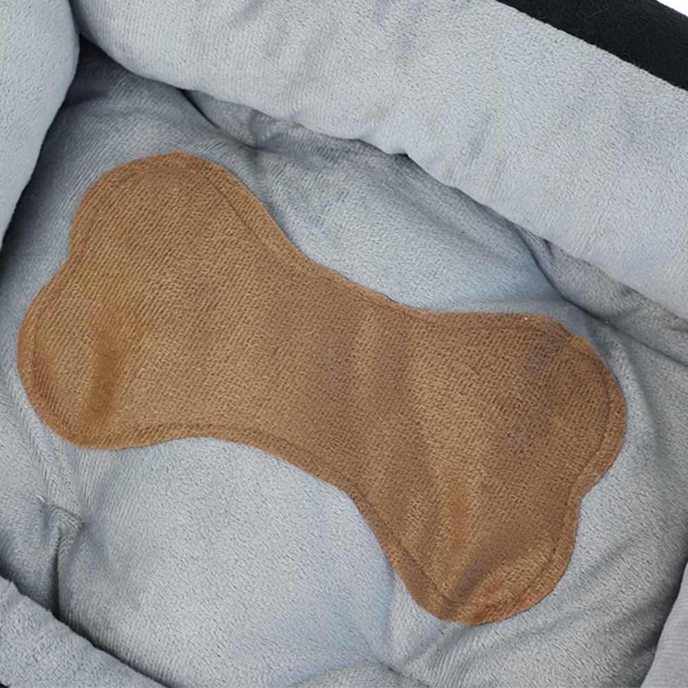 Uniq Κρεβάτι Κατοικιδίων DAILYNAP BONE Τετράγωνο Μαύρο XLarge