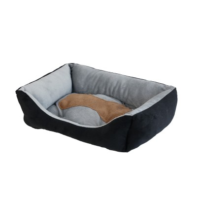 Uniq Κρεβάτι Κατοικιδίων DAILYNAP BONE Τετράγωνο Μαύρο Small