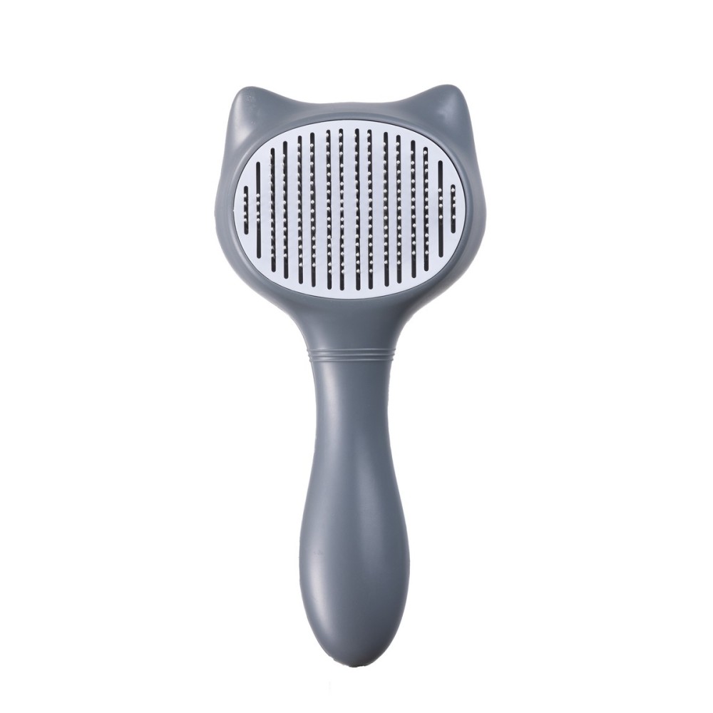 Uniq Pets Χτένα Γάτας Περιποίησης σε Σχήμα Γάτας Γκρι