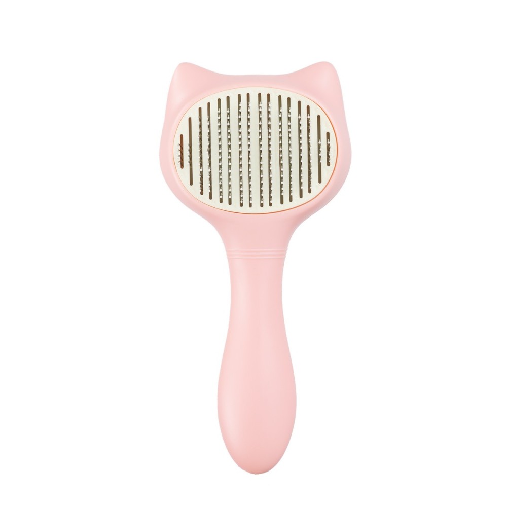 Uniq Pets Χτένα Γάτας Περιποίησης σε Σχήμα Γάτας Ροζ