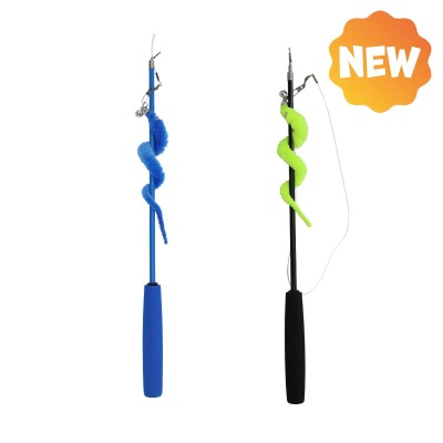 Uniq Pets Παιχνίδι Γάτας Swishy Τηλεσκοπική Ράβδος με Κάμπια