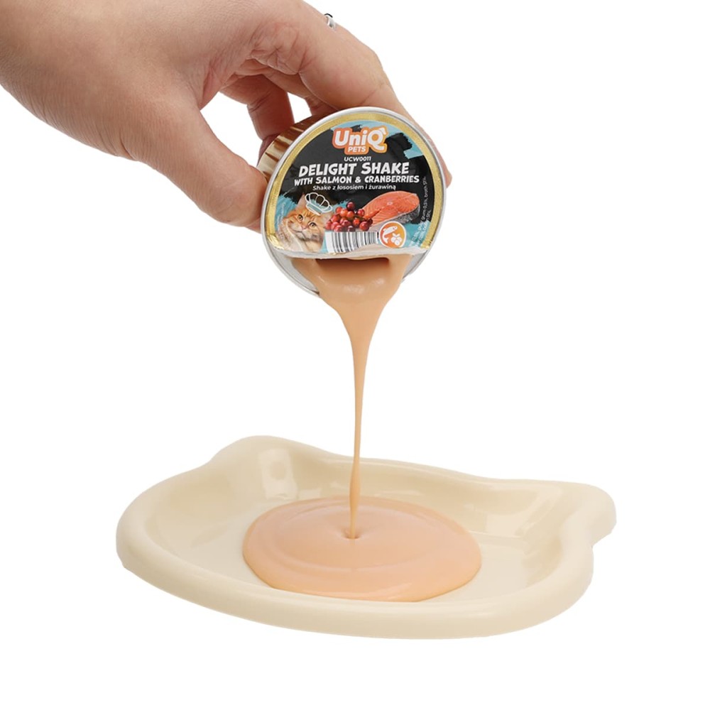 Uniq Delight Shake 60gr για Γάτες με Σολομό και Κράνμπερι σε Τασάκι 6τμχ