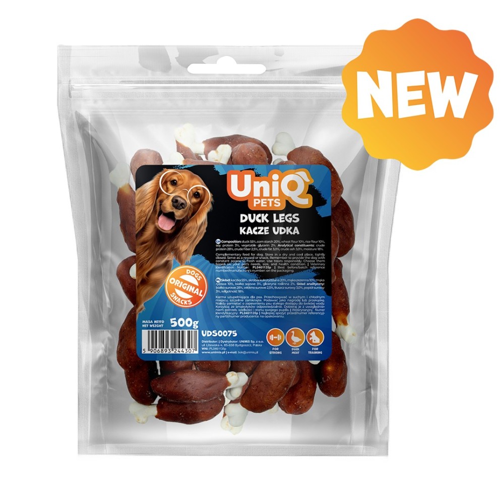Uniq Chewy 500gr Λιχουδιά για Σκύλους Πόδια Πάπιας