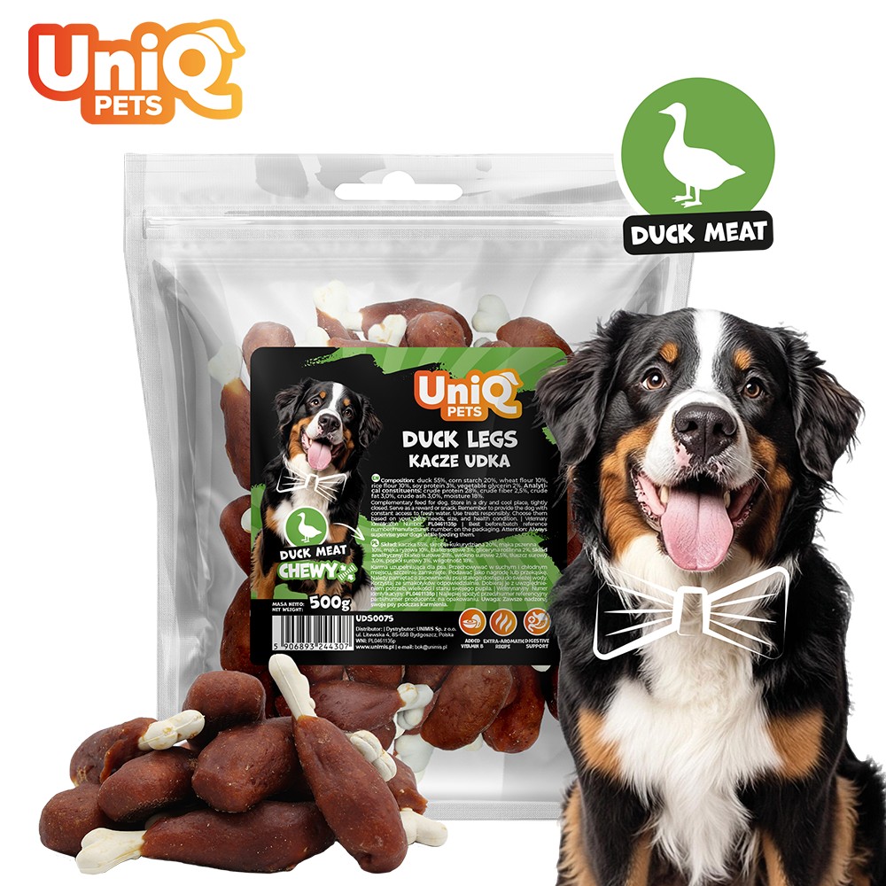 Uniq Chewy 500gr Λιχουδιά για Σκύλους Πόδια Πάπιας