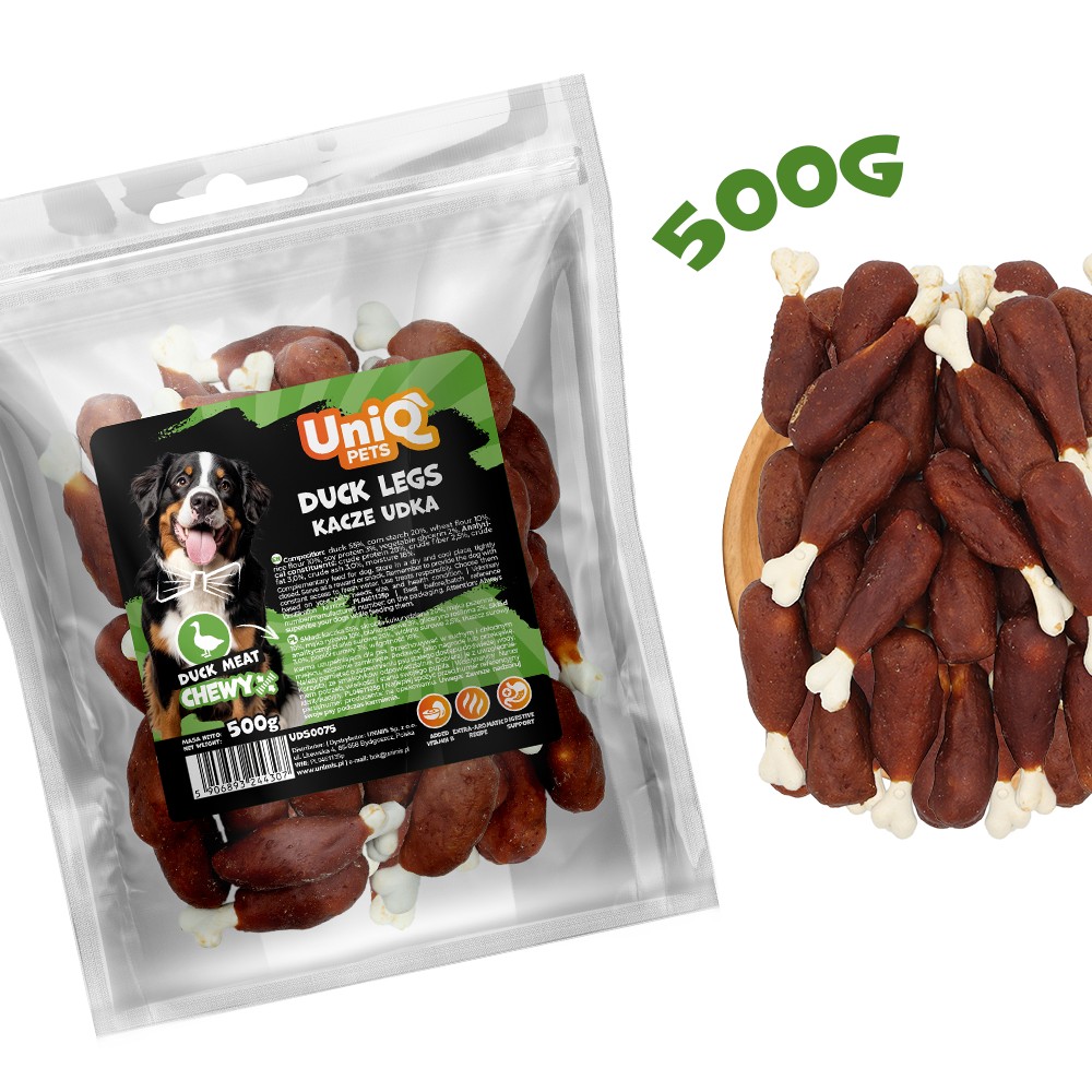 Uniq Chewy 500gr Λιχουδιά για Σκύλους Πόδια Πάπιας