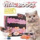 Uniq Daily Drink Vital Boost 85ml για Γάτες με Κοτόπουλο, Τόνο και Raspberry 8τμχ