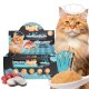 Uniq Yummy Cat Cream 15gr για Γάτες με Μπακαλιάρο και Βοδινό 50τμχ