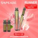 Vapeaze-Runner Pod Αναπλήρωσης 800 Puffs 2% Νικοτίνη Peach Ice