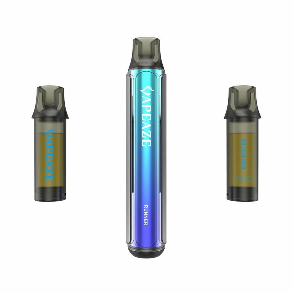 Vapeaze-Runner Pod Αναπλήρωσης 800 Puffs 2% Νικοτίνη Blue Razz Ice