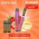 Vapeaze-Runner Pod Αναπλήρωσης 800 Puffs 2% Νικοτίνη Strawberry Banana