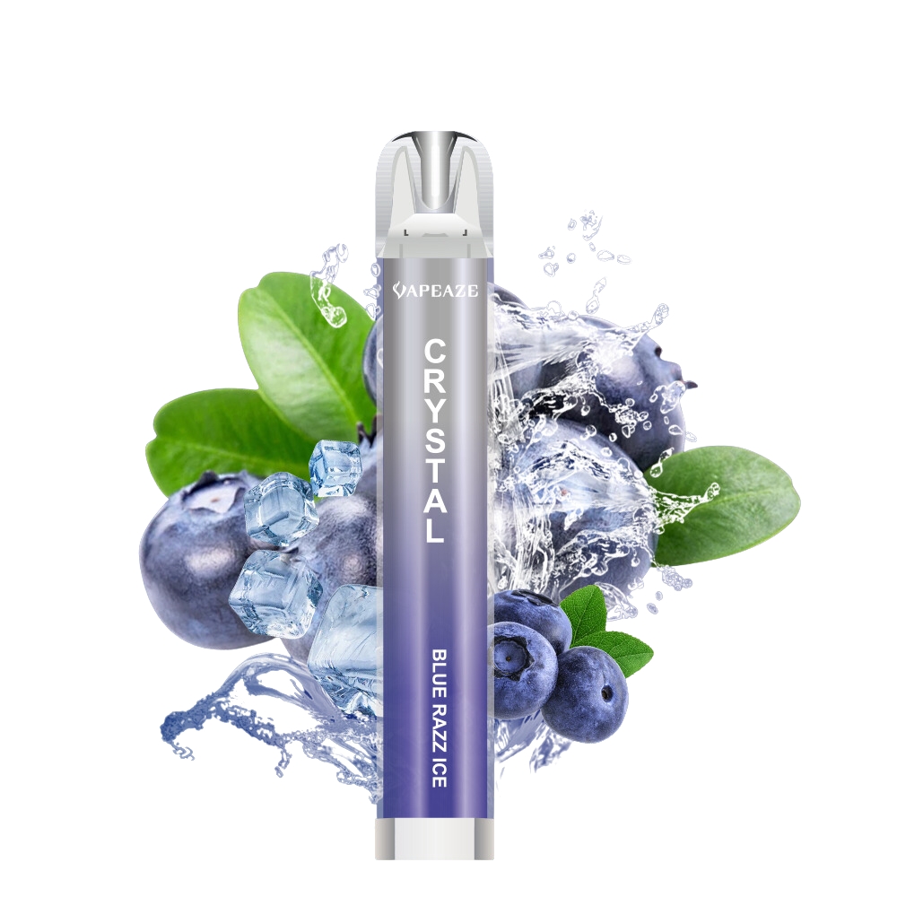 Vapeaze Crystal Vape μιας χρήσης Blue Razz Ice 2ml 2% νικοτίνη 700puffs