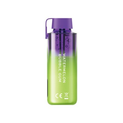 Vozol Neon 10000 Vape μιας χρήσης 10ml 0% mg 10.000 puffs Watermelon Bubblegum